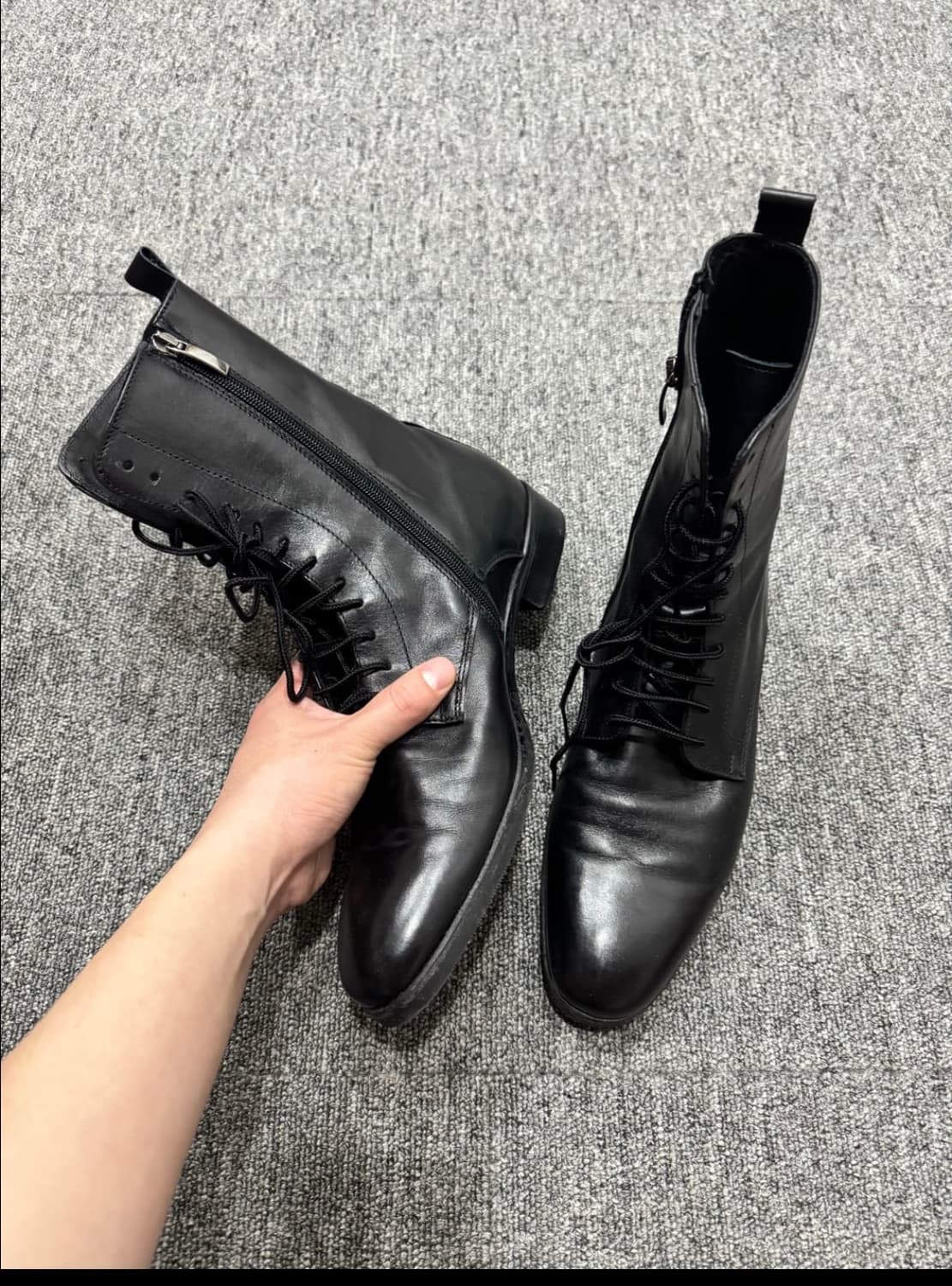 카우하이드 웨스턴 컴뱃 블랙 부츠 42 상품이미지6