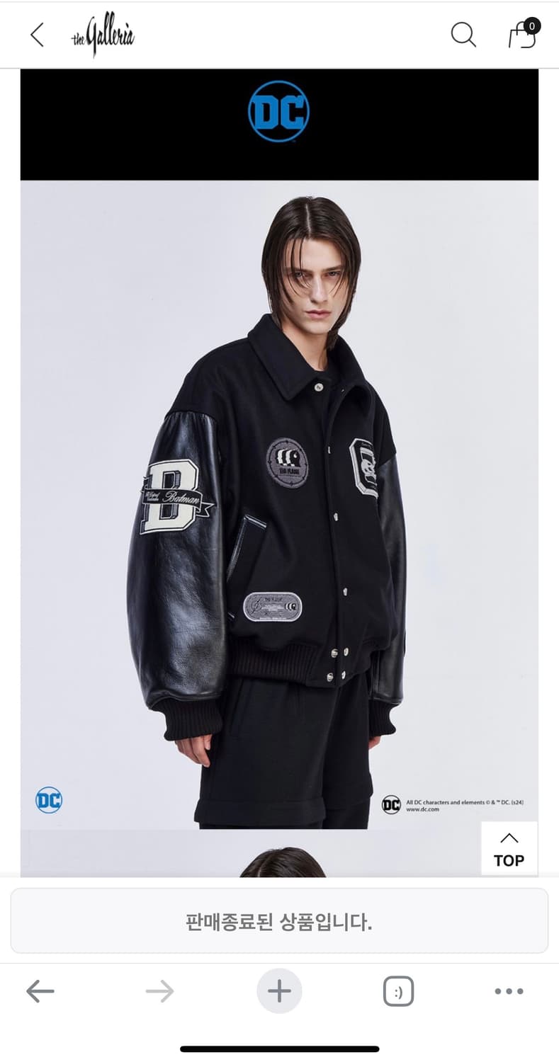 (25FW 새상품)송지오옴므 DC컬렉션 바시티(46) 상품이미지7