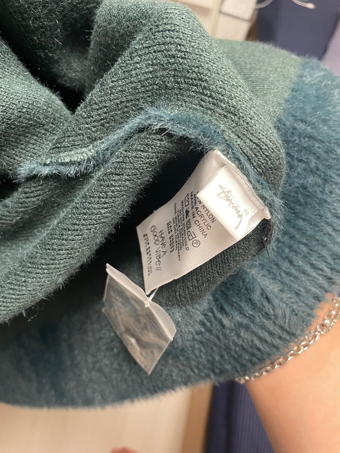 Stussy Shaggy Cardigan Dark Green 상품이미지5