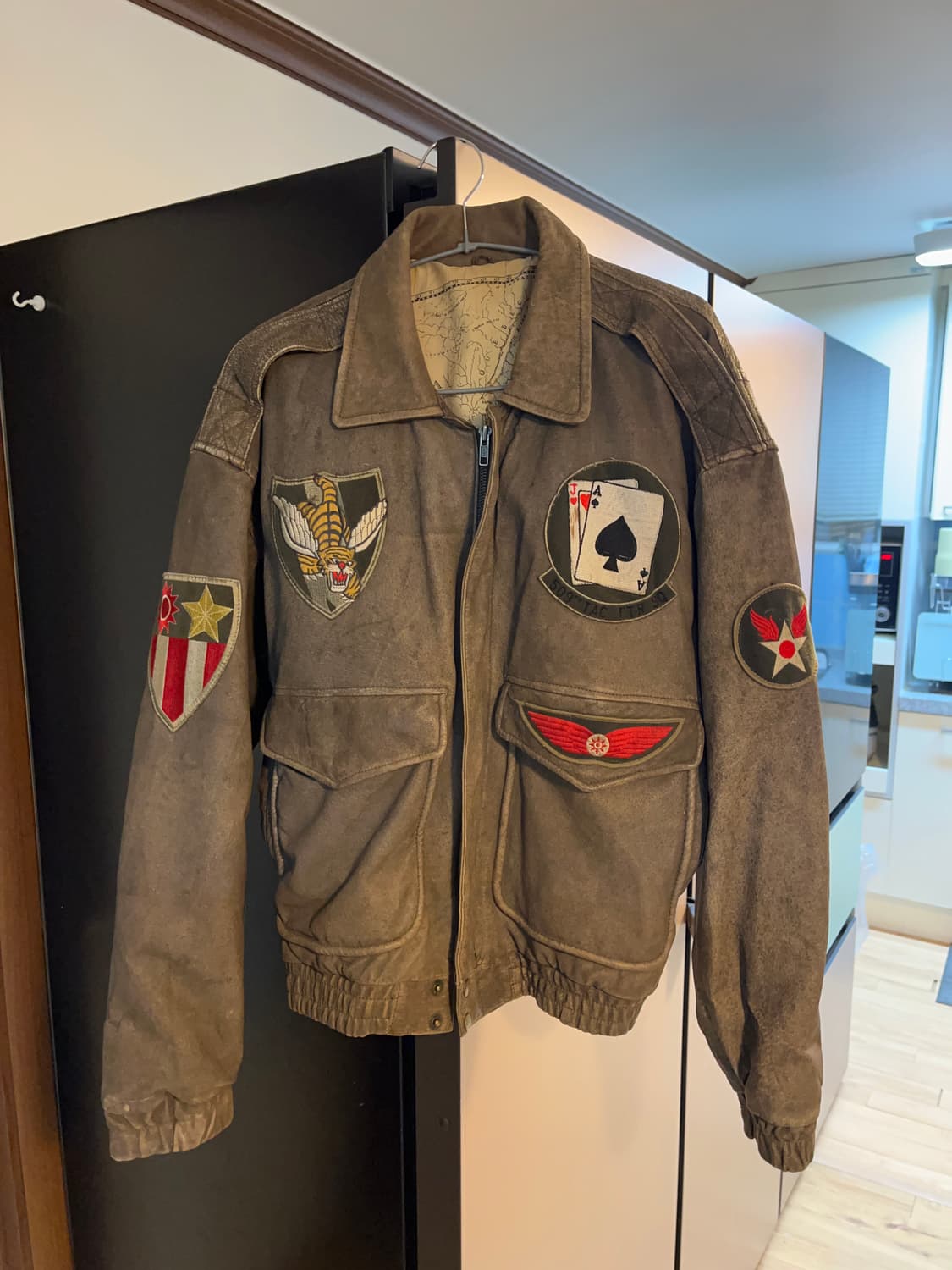 90's USA 빈티지 패치 A-2 플라이트 자켓 상품이미지3