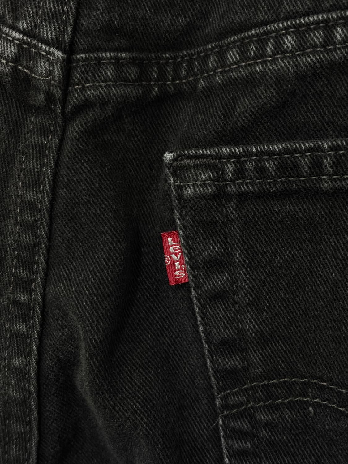 J31 00s USA 리바이스 550 흑청 데님팬츠 38X30 상품이미지4