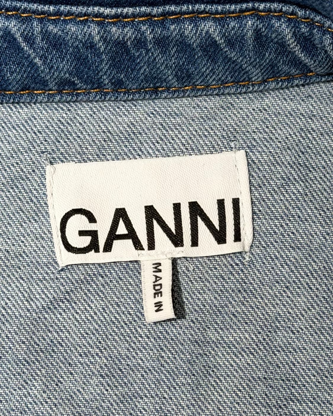 가니 중청 백 큐빅 로고 데님 셔츠 자켓 상품이미지7