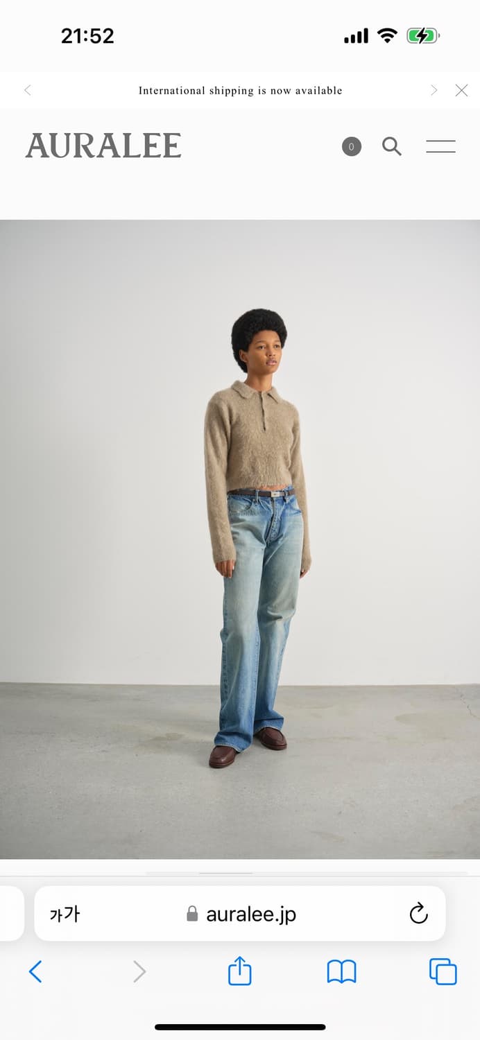 오라리 비이커 데님 1사이즈 auralee  상품이미지6