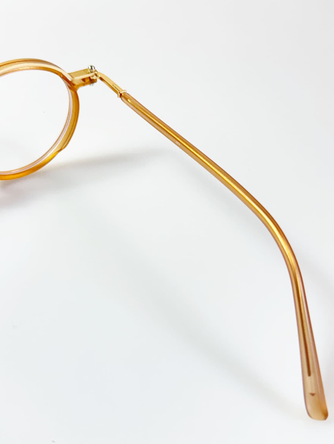 클래식 브라운 라운드 콤보 프레임 빈티지 안경 상품이미지6