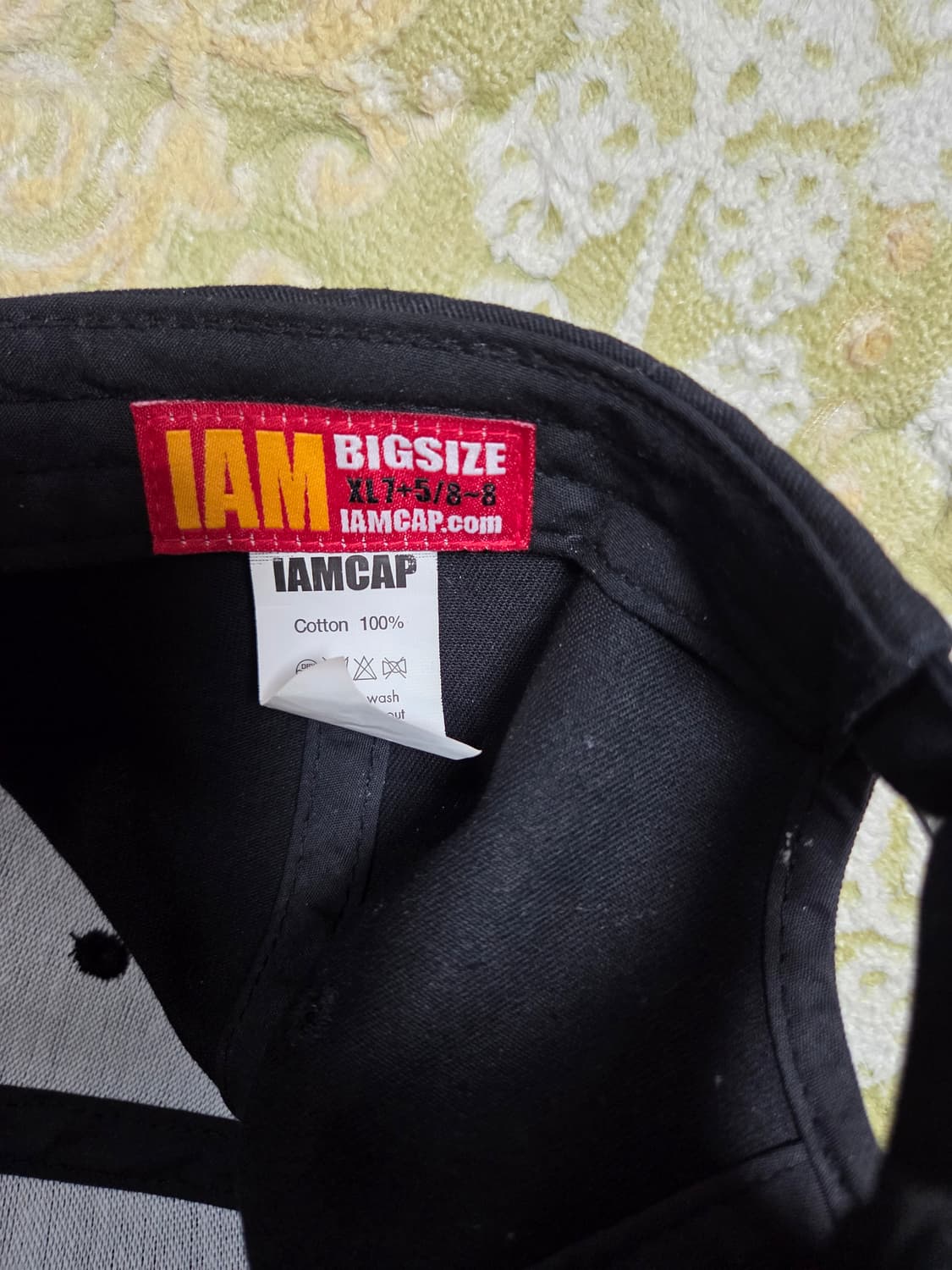 블랙 무지 볼캡 빅사이즈 상품이미지4