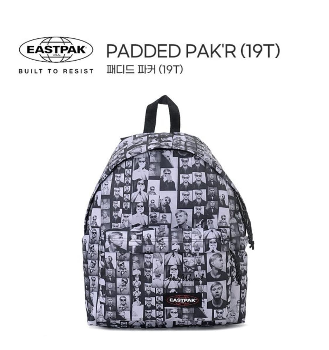 이스트팩 패디드 파커 X 앤디 워홀 백팩 상품이미지1
