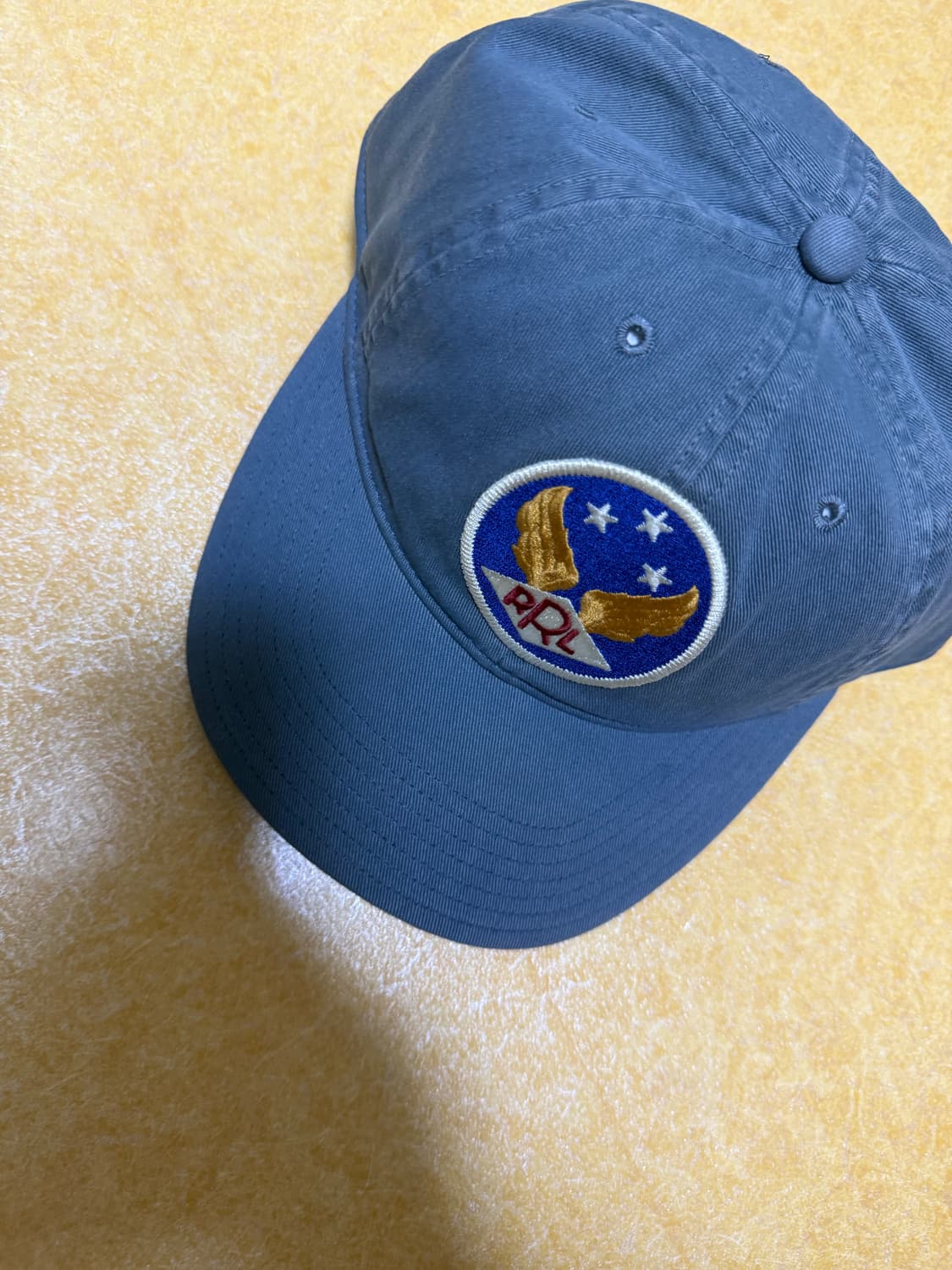 더블알엘 가먼트 다잉 트윌 볼캡 블루 (새상품) 상품이미지3