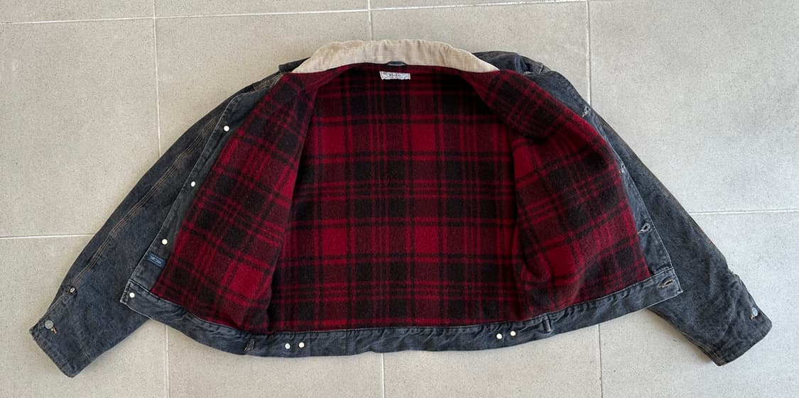 90s 빈티지 폴로 덩가리 자켓 블랙 M 상품이미지6