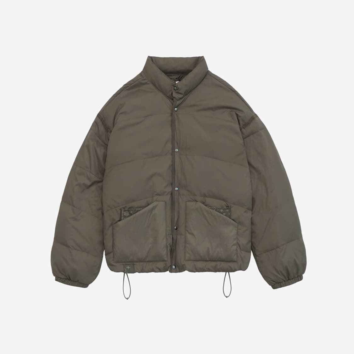 폴리테루 마이크로 스냅 퍼프 자켓 모카 상품이미지1