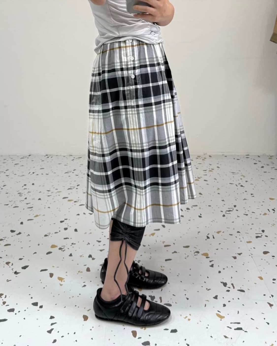 Margaret howell 체크 스커트 상품이미지1
