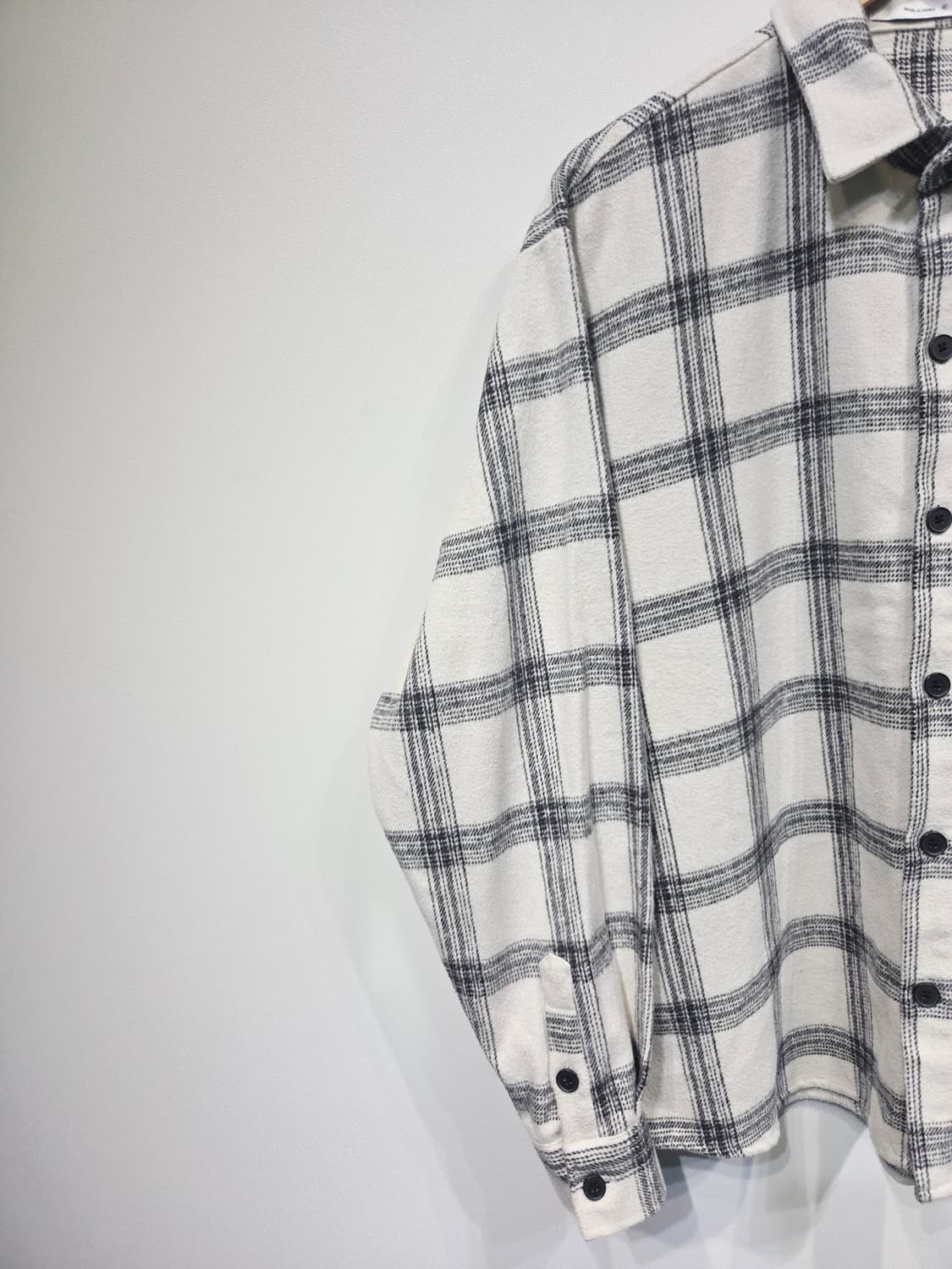 ETHOS 에토스 오버핏 타탄 체크 플란넬 셔츠 상품이미지3