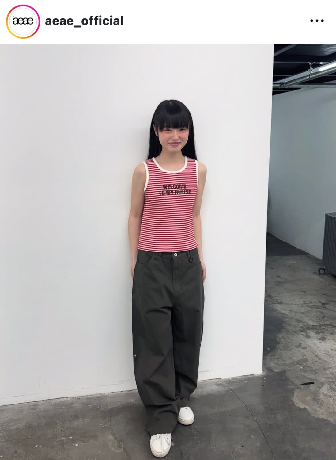 aeae 에이이에이이 웰컴 투 마이하우스 슬리브리스 멜란지그리이 상품이미지3