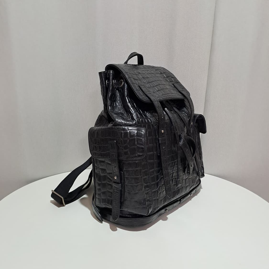 (새제품) 리누이 가죽 투포켓 백팩 B206 상품이미지5