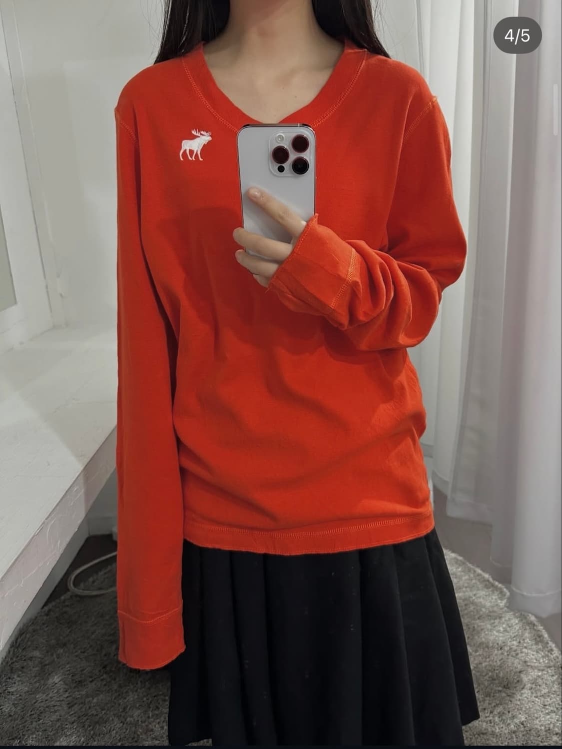 abercrombie&fitch orange longsleeve 상품이미지1