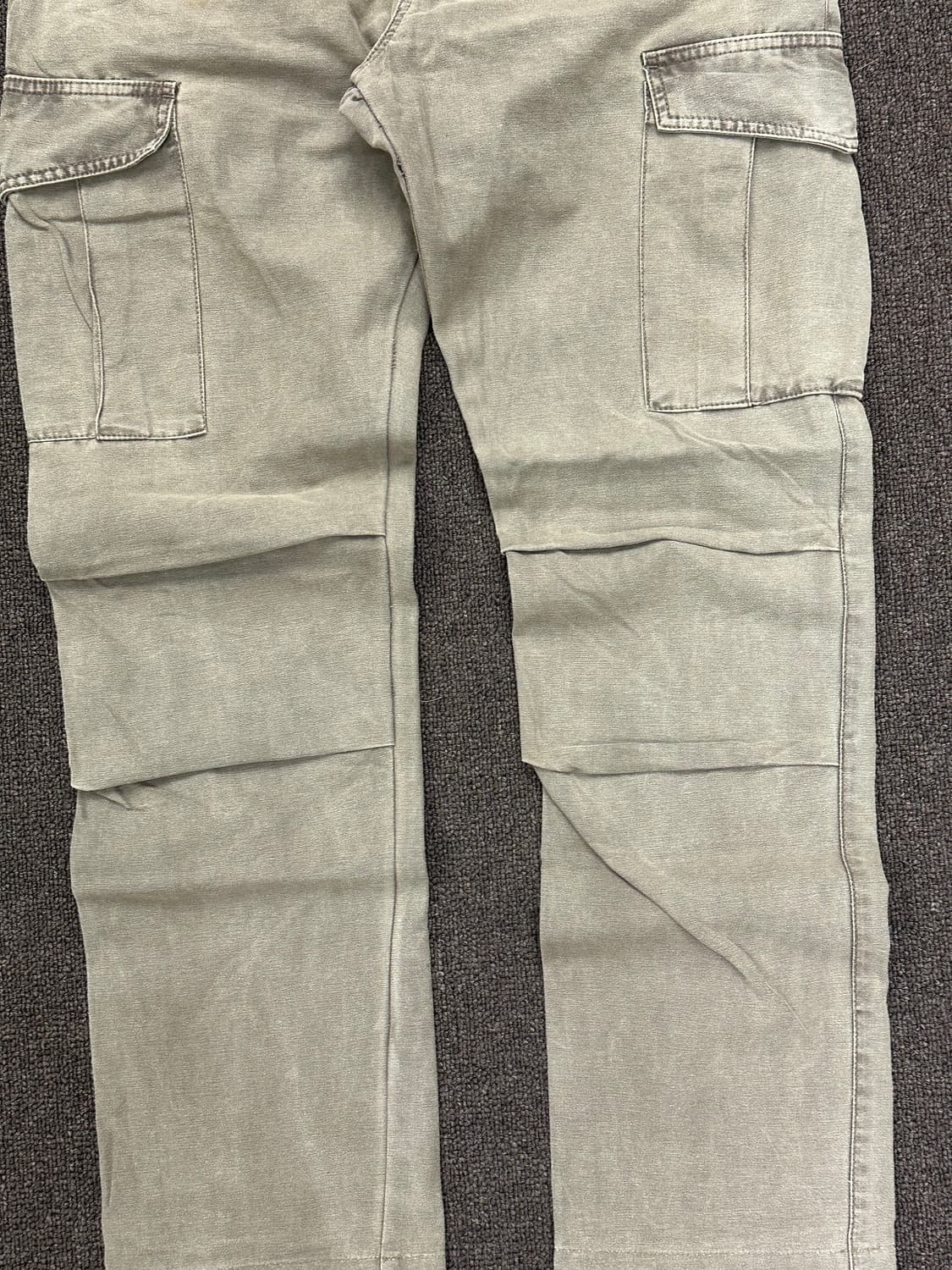 M)Japanese vintage 레이어드 체크패턴 브라운 데님팬츠 상품이미지3