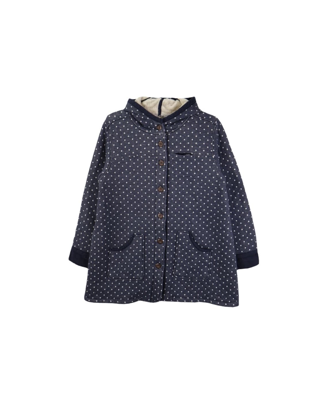 Jpn Navy Dotted Mini Coats 상품이미지3