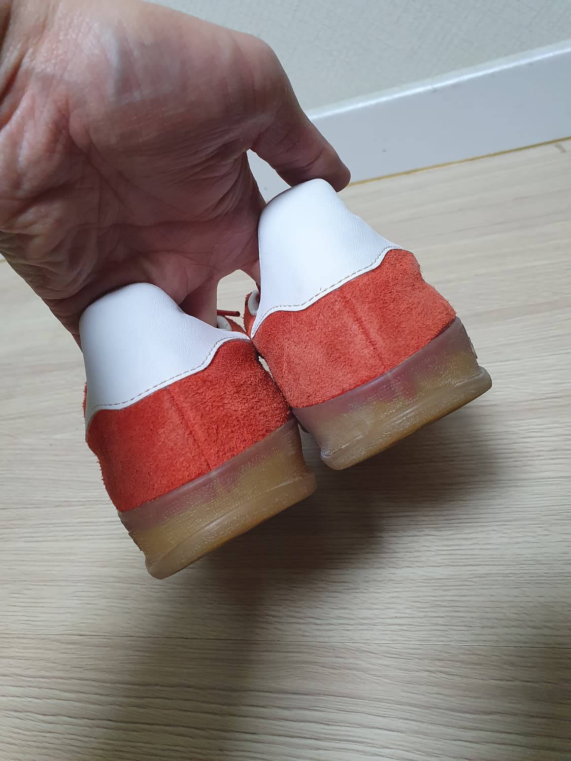 아디다스 가젤 인도어 레드 스웨이드 스니커즈 240 상품이미지6