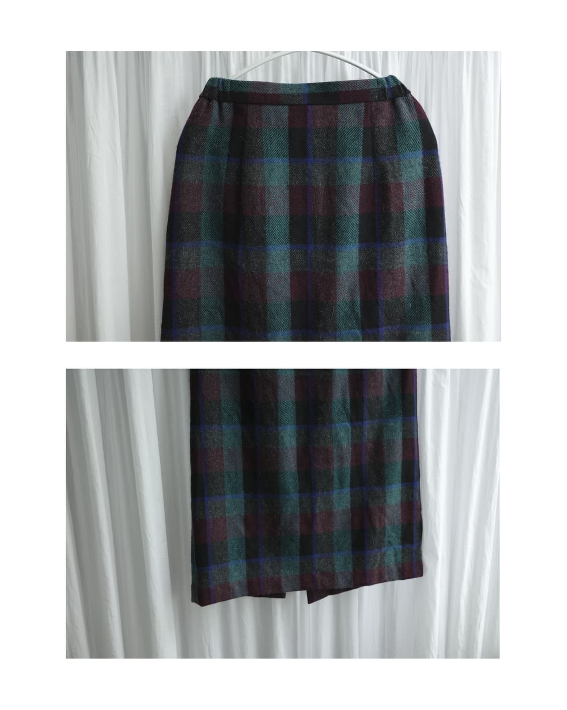 autumn checked skirt 상품이미지3