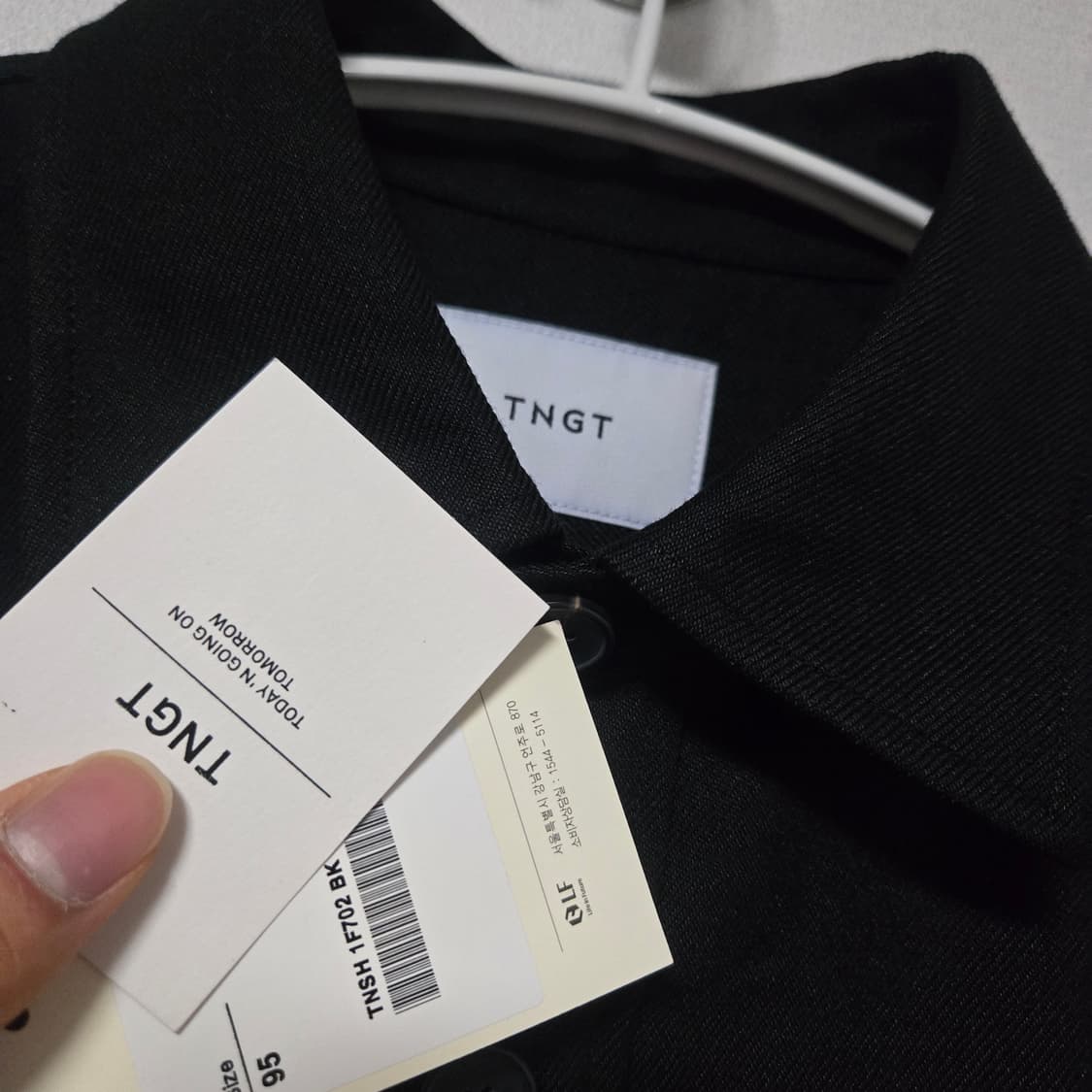 TNGT 블랙 셔츠 (새상품)/ 남성 셔츠 / 남자 셔츠  상품이미지2