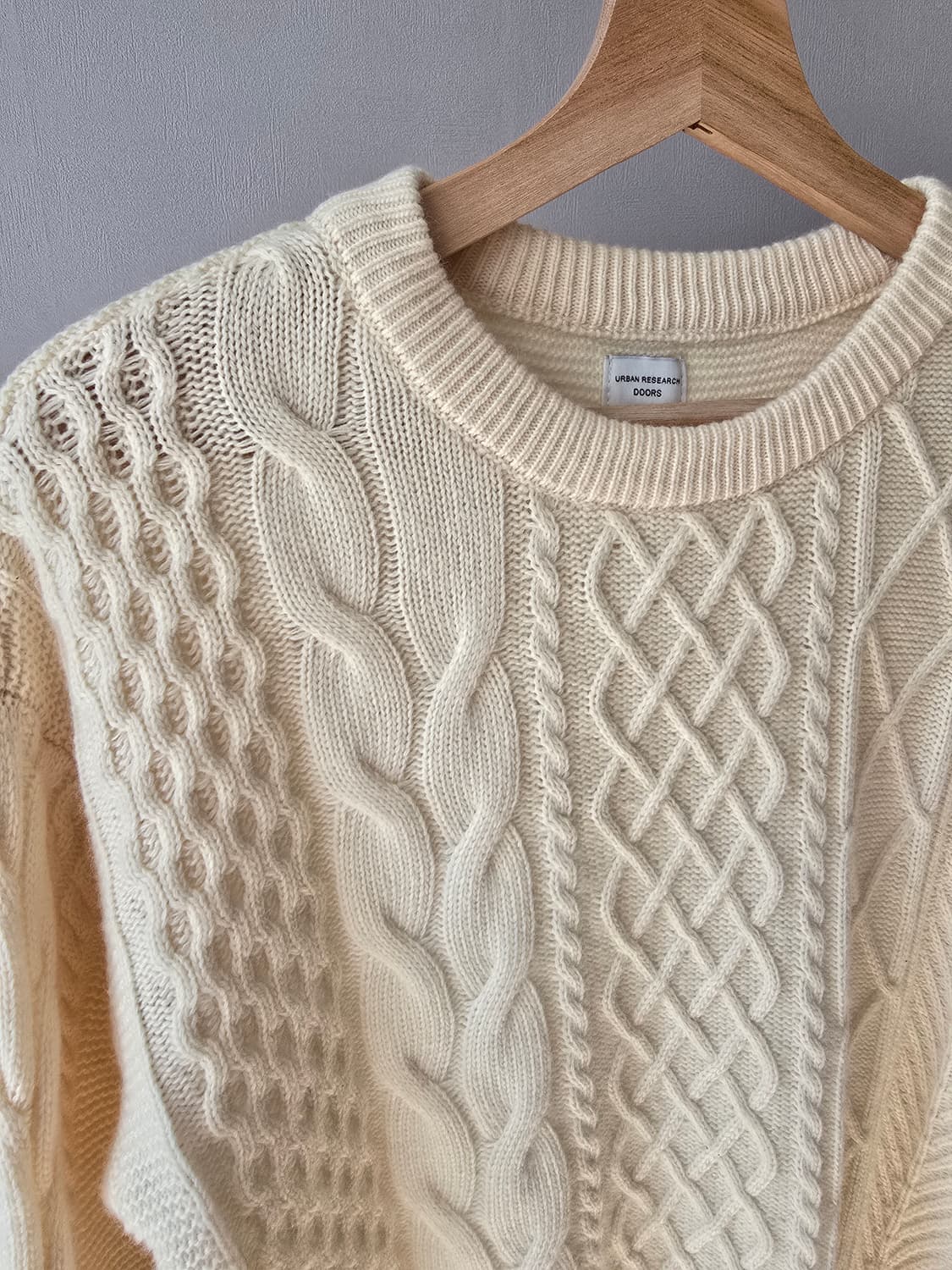 어반리서치도어스 아란 니트+셔츠 M 상품이미지3