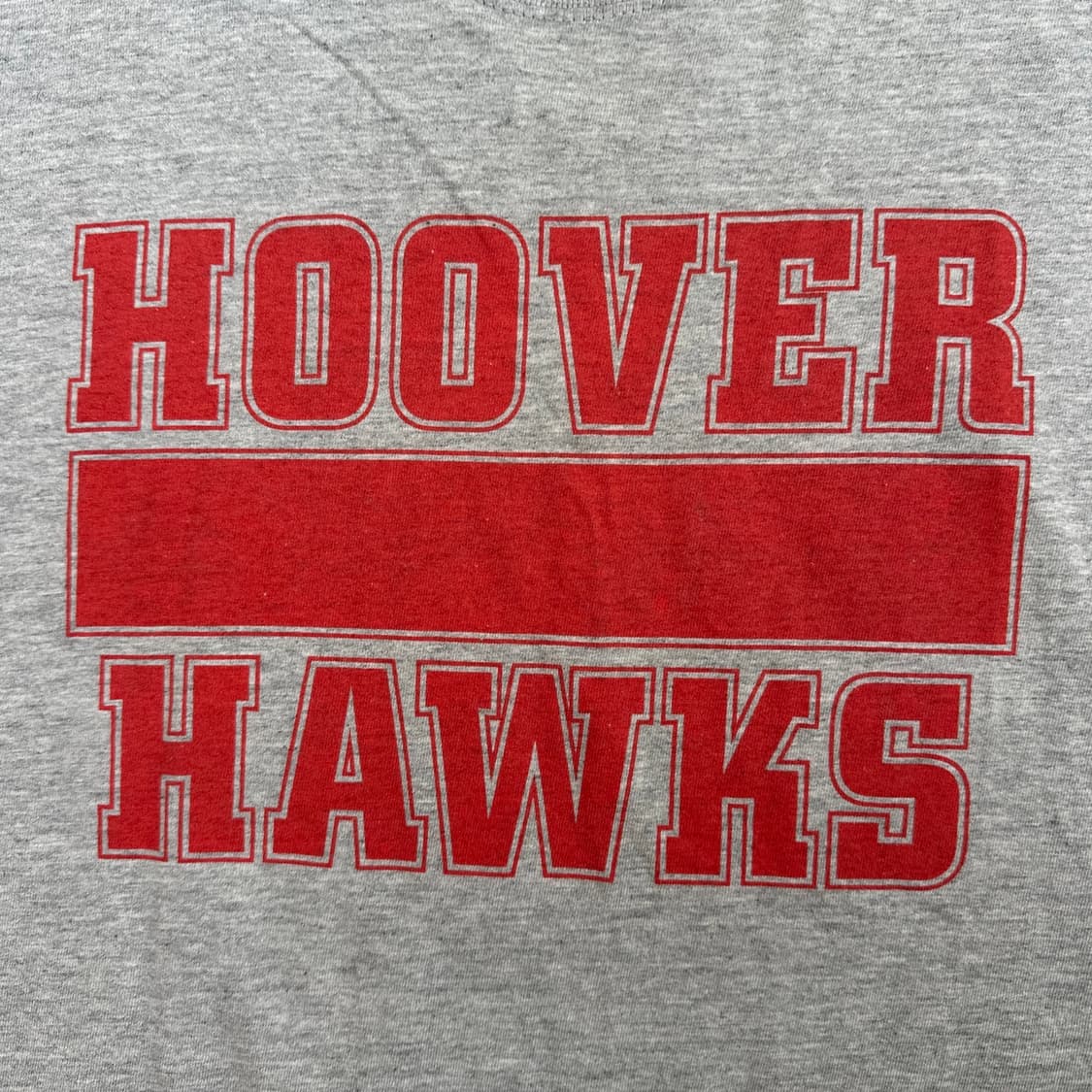 빈티지 후버 호크스 헤인즈 비피 티셔츠 XL 사이즈 그레이 Y2K 스타일 상품이미지5