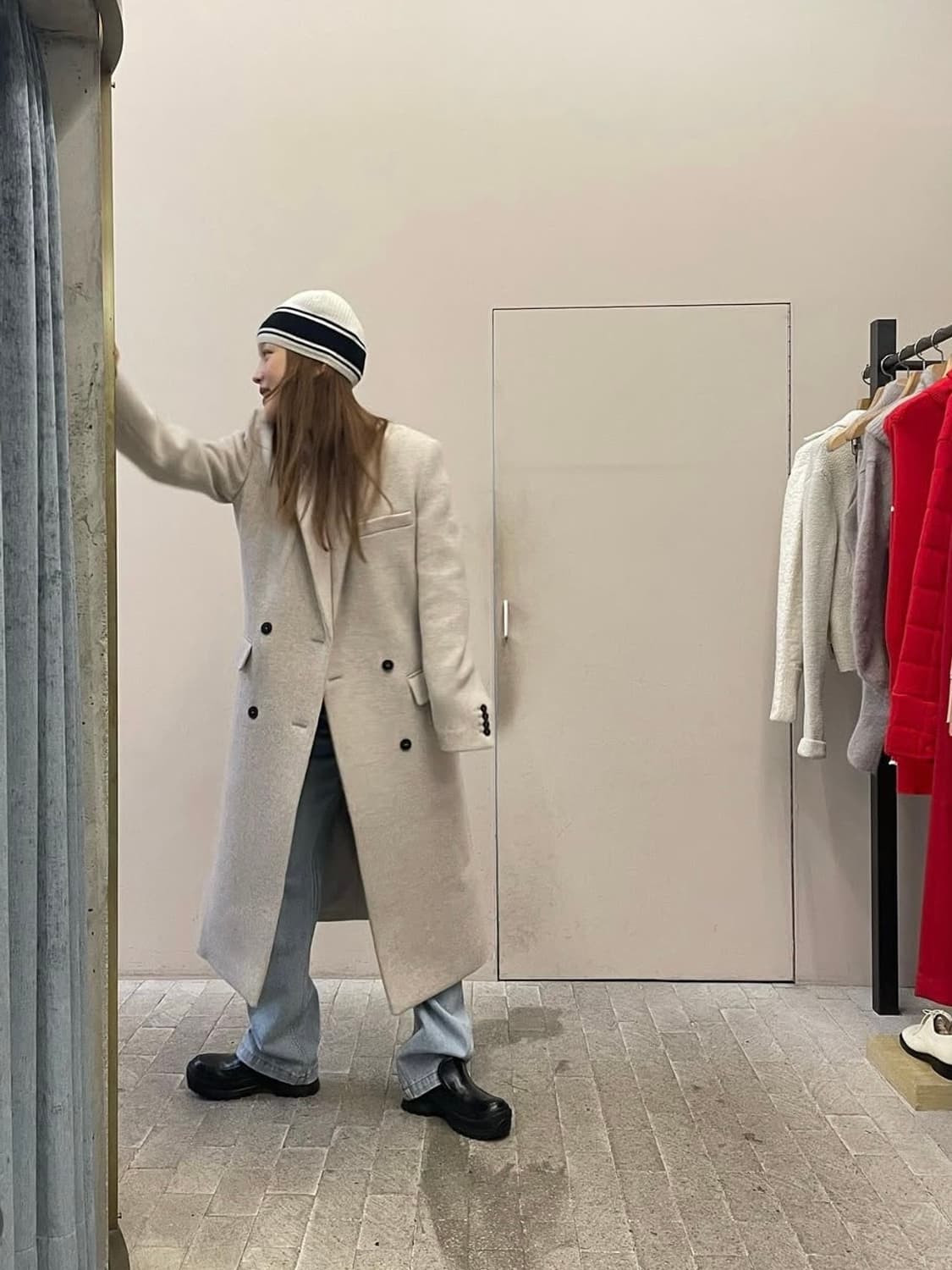 Low Classic 로우클래식 22fw 더블롱코트 s 사이즈 상품이미지1