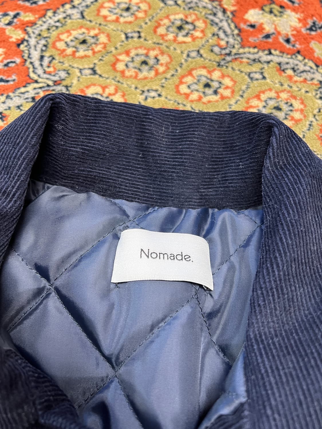 [F] 노마드 코듀로이 바시티 자켓 네이비 상품이미지4