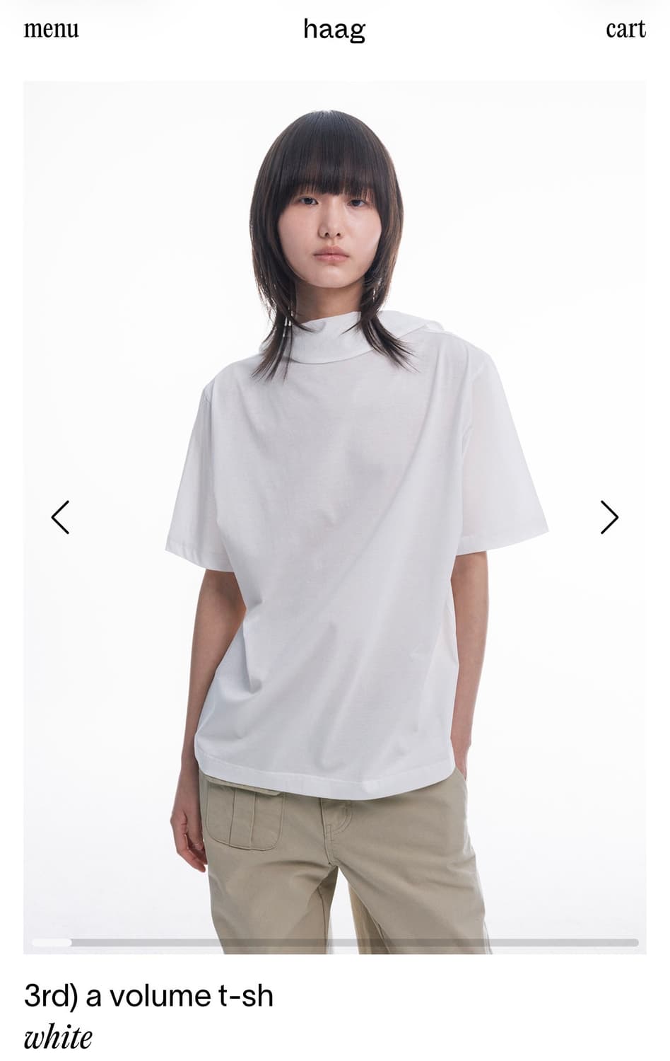 Haag  a volume t-sh white 상품이미지1