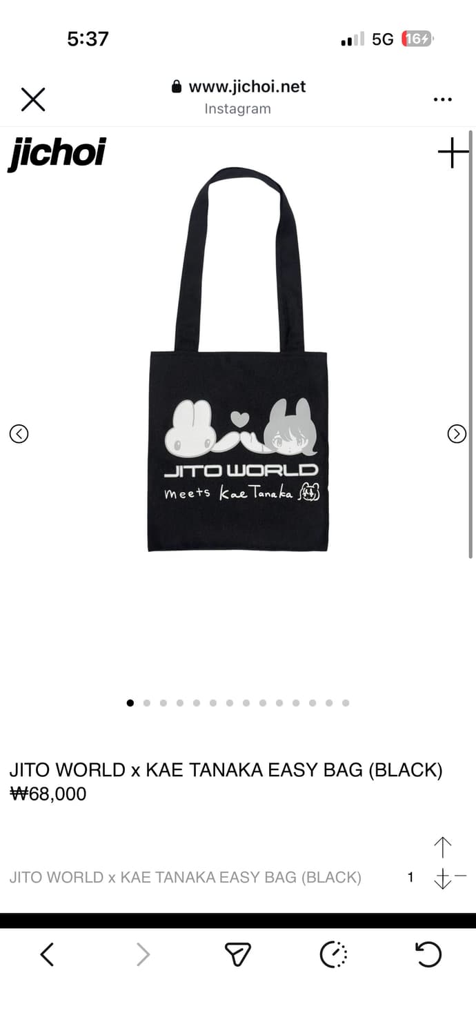 지초이 이지백 블랙 상품이미지1
