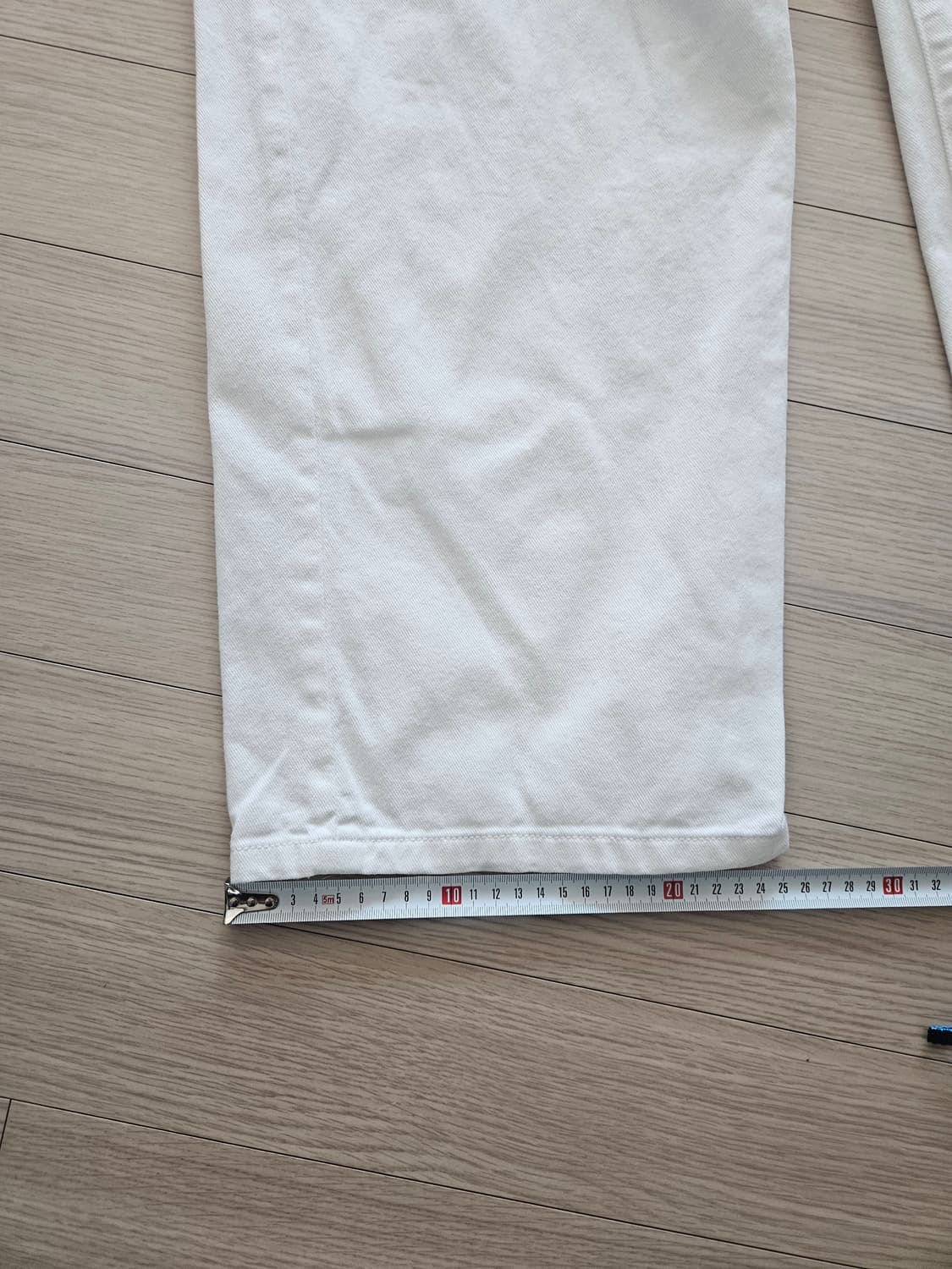 디미트리블랙 화이트면바지 상품이미지5