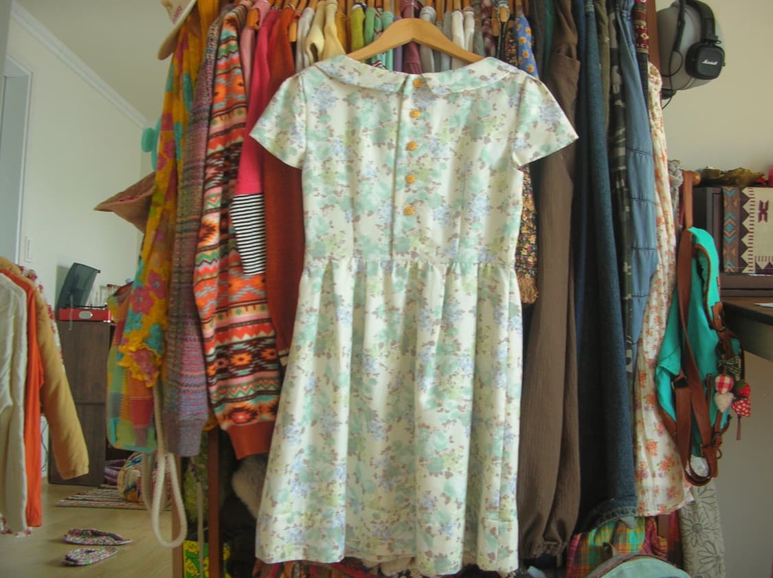 빈티지 플라워 패턴 원피스 상품이미지4