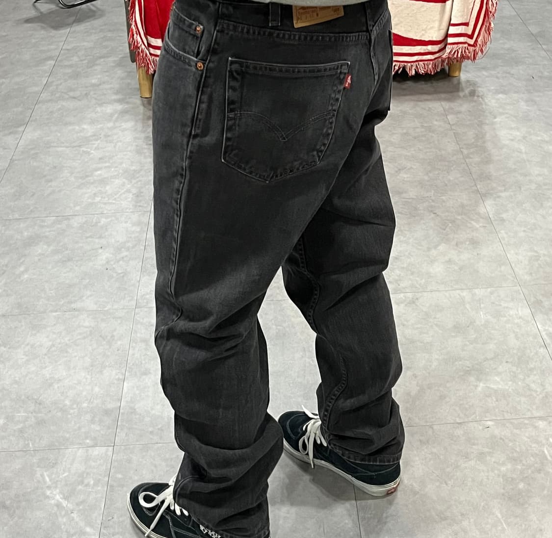 00s Levis550 블랙진 (32“) 상품이미지5