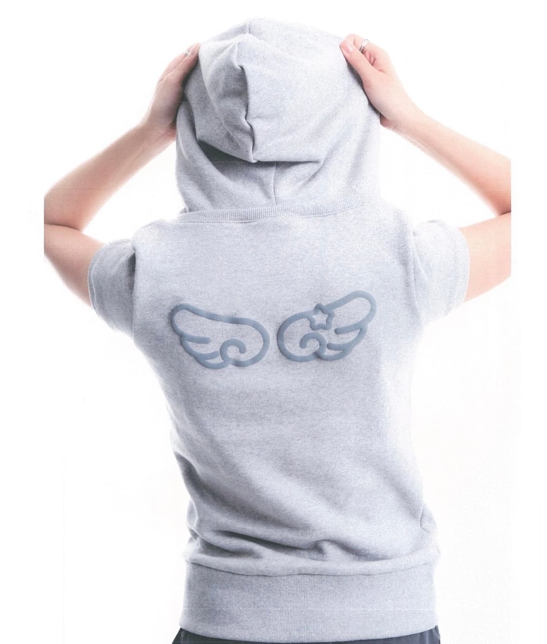 샬롬클럽 윙 후디 그레이 Wing hoody gray 상품이미지2