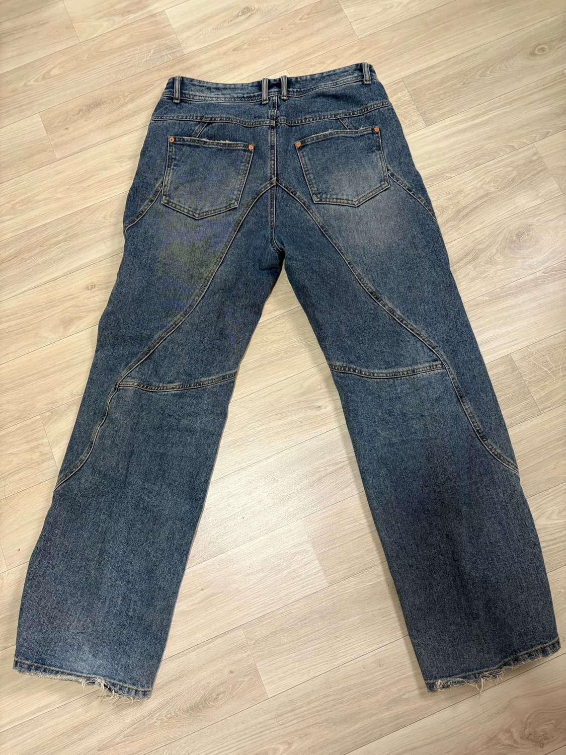 앤더슨벨 브릭 커브 패널 와이드 진 31 상품이미지2