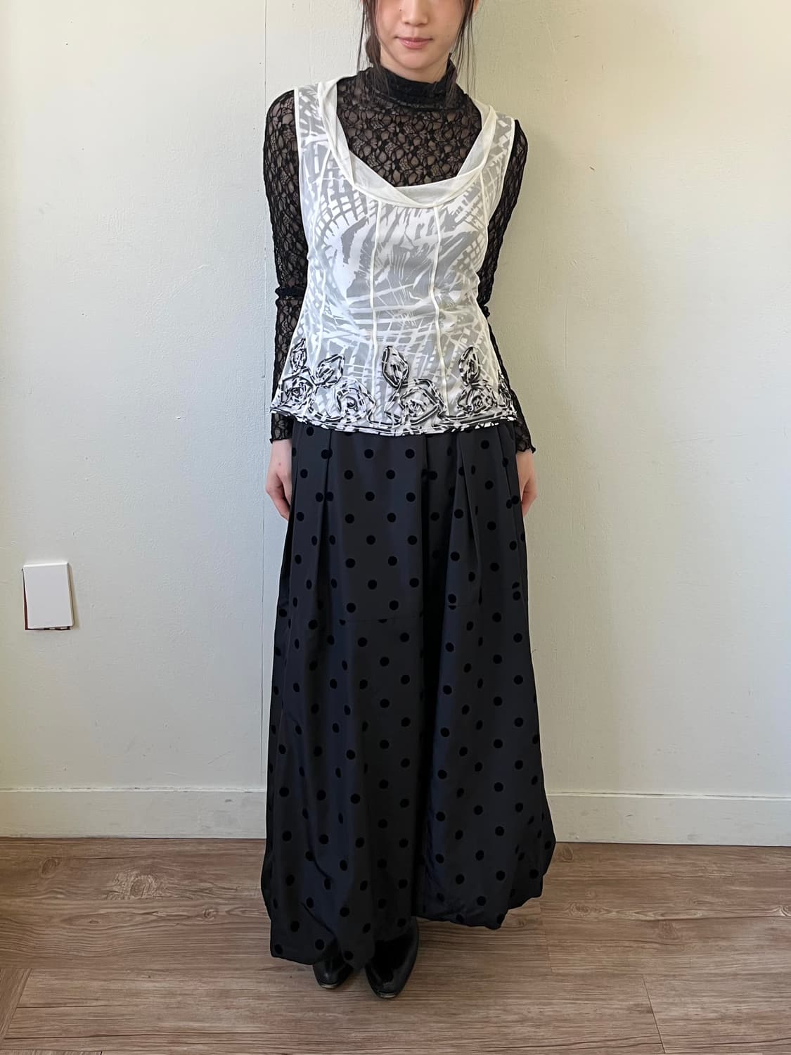 HK works london 도트 벌룬 스커트 상품이미지6