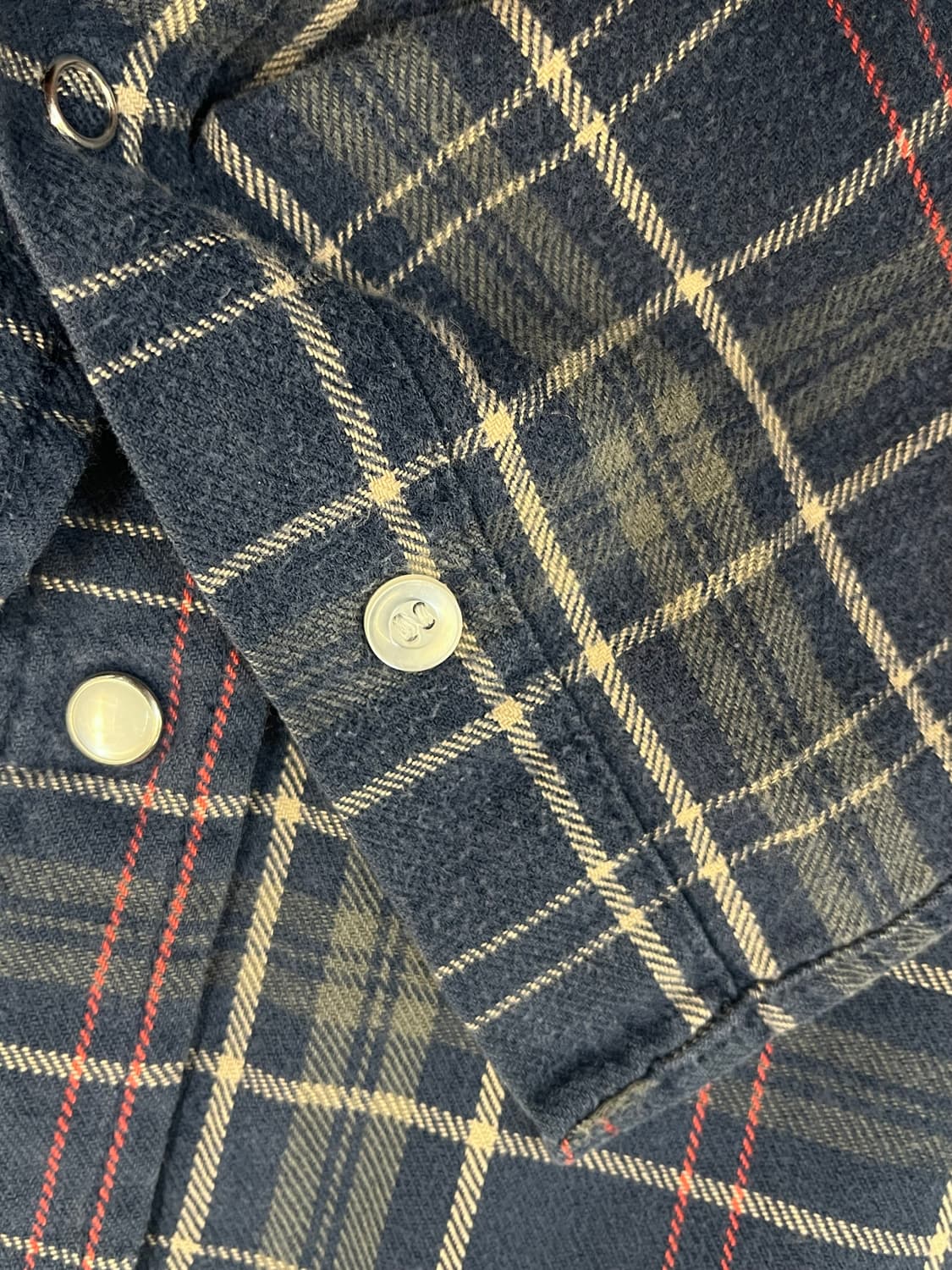 디키즈 버튼 체크 셔츠 네이비 XL #csz2887 상품이미지4