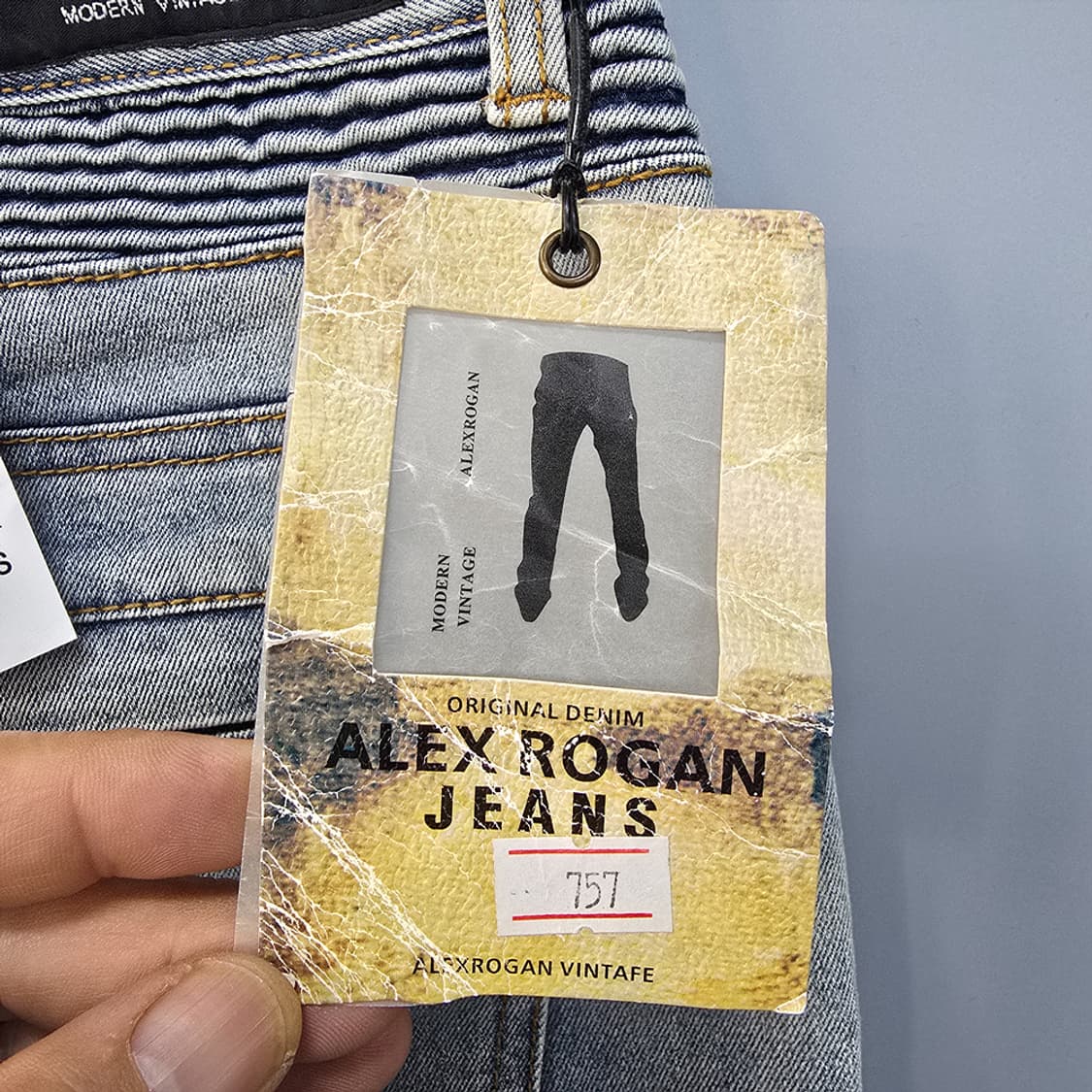 새제품)알렉스로간(ALEX ROGAN) 워싱 데님 하프팬츠 38 상품이미지4