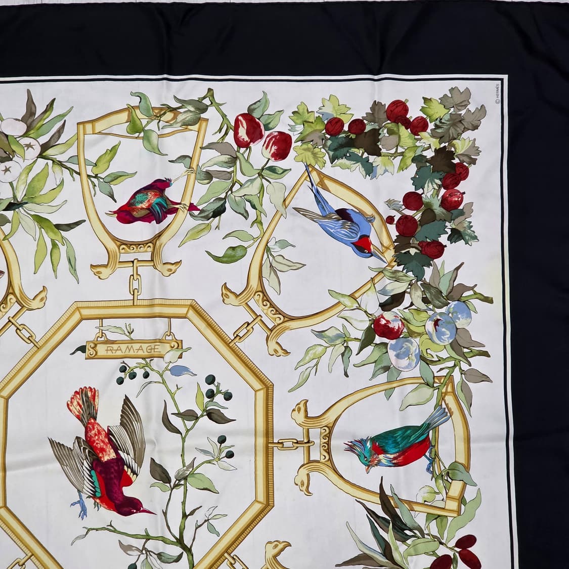 에르메스 90s 까레90 RAMAGE 라마지 라마쥬 패턴 스카프 상품이미지4