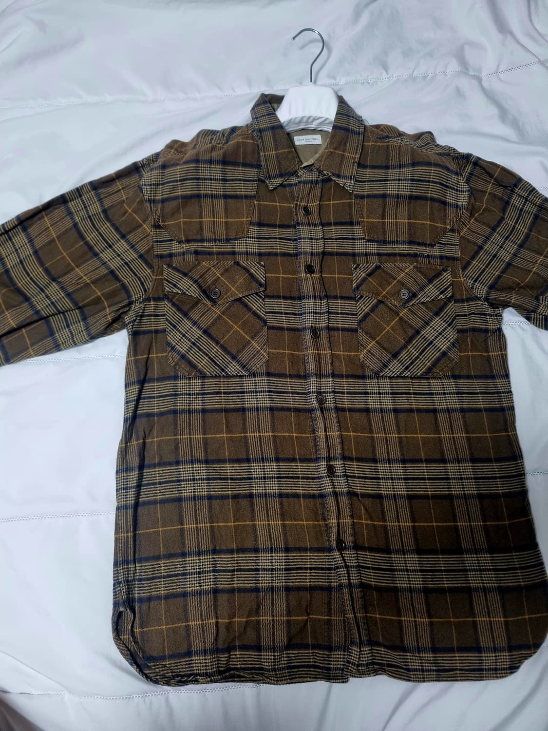 Dries van noten check flannel shirt M 상품이미지2