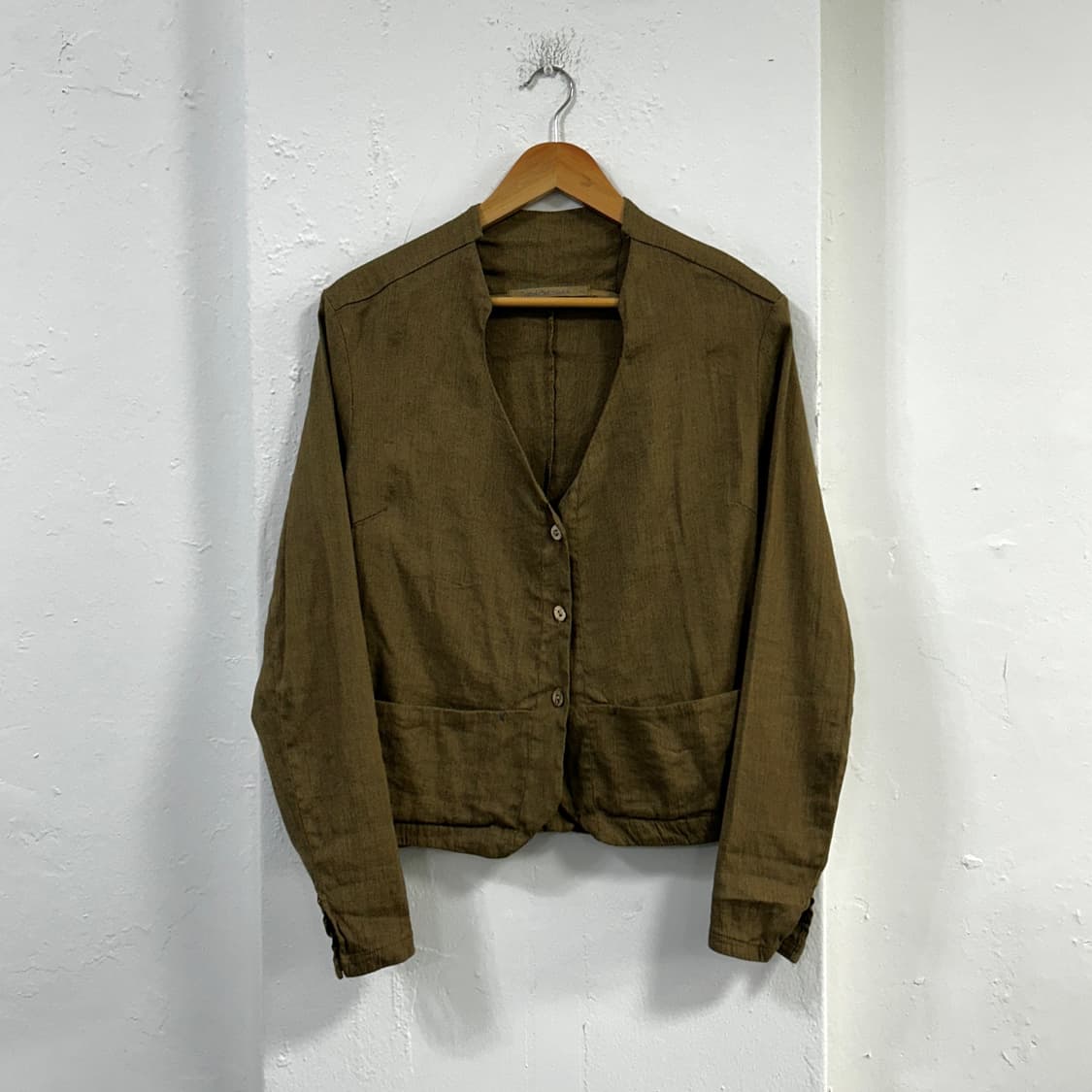 트랜짓 린넨 고즈넉 가디건  상품이미지1