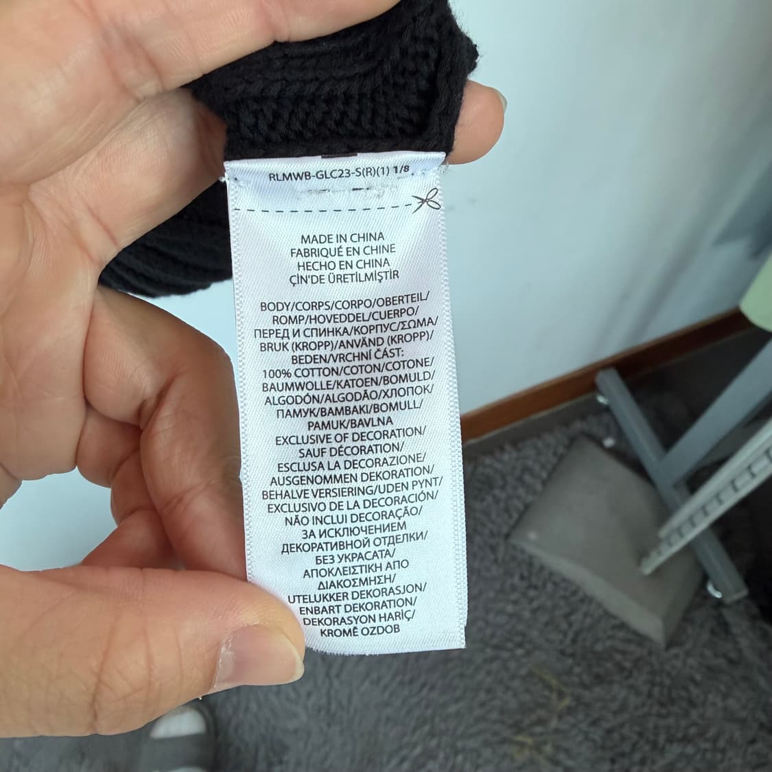 폴로 랄프로렌 블랙 케이블 니트 긴팔 상품이미지4