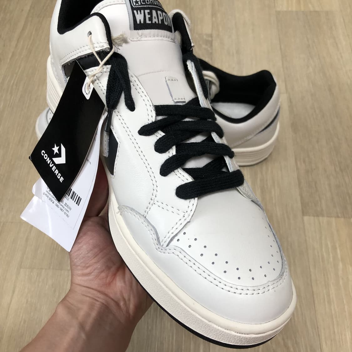 (300) 새상품 컨버스 CONVERSE 웨폰 빈티지 화이트 로우 상품이미지2