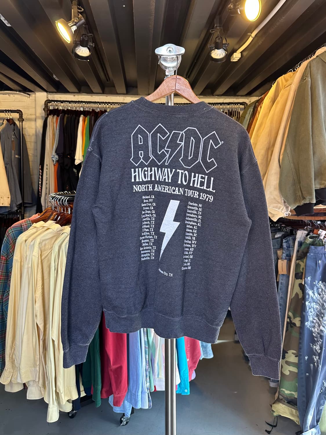 ACDC 락밴드 프린팅 스웻셔츠 상품이미지2