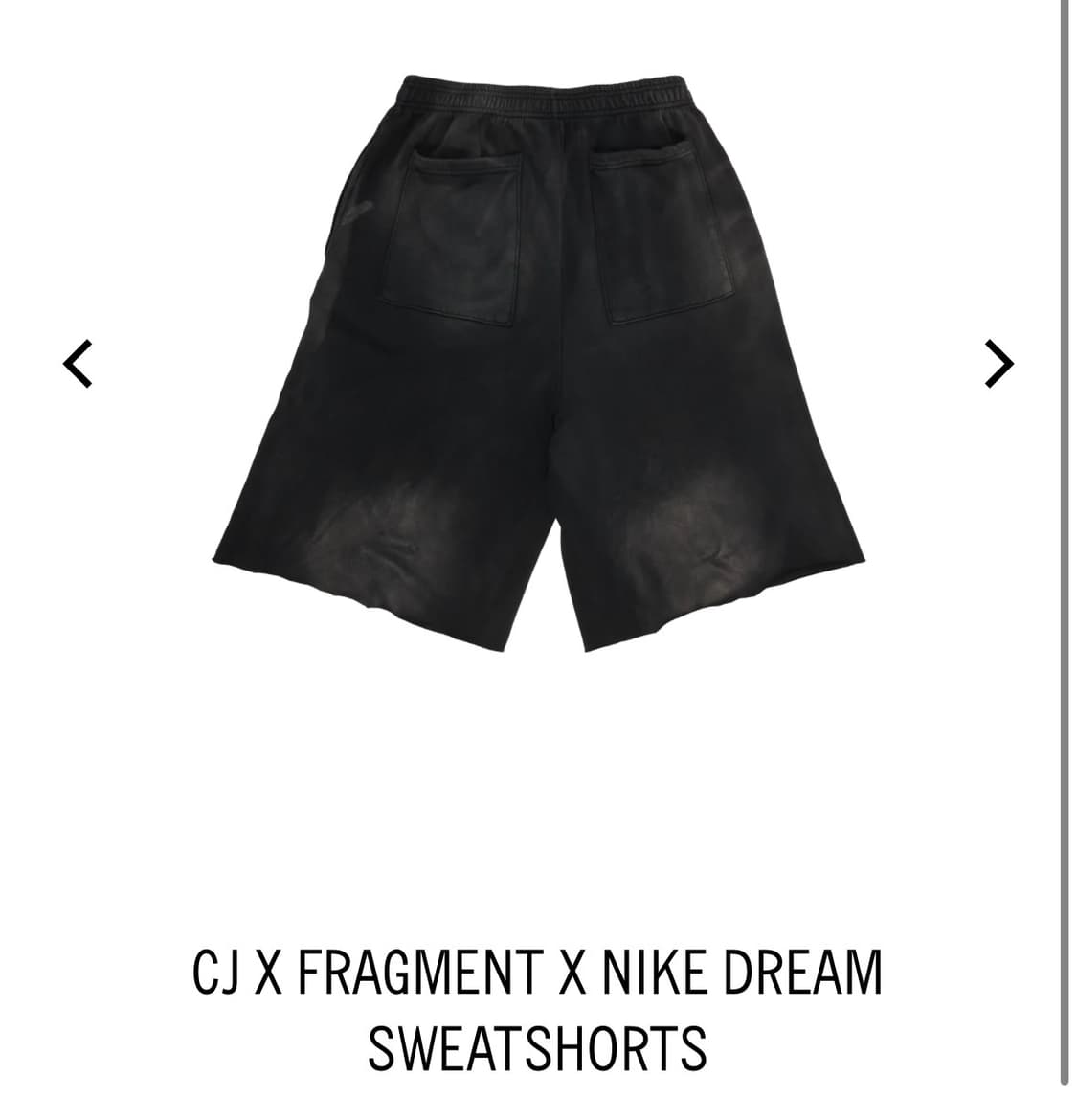 트래비스 스캇 프라그먼트 나이키 반바지 상품이미지2