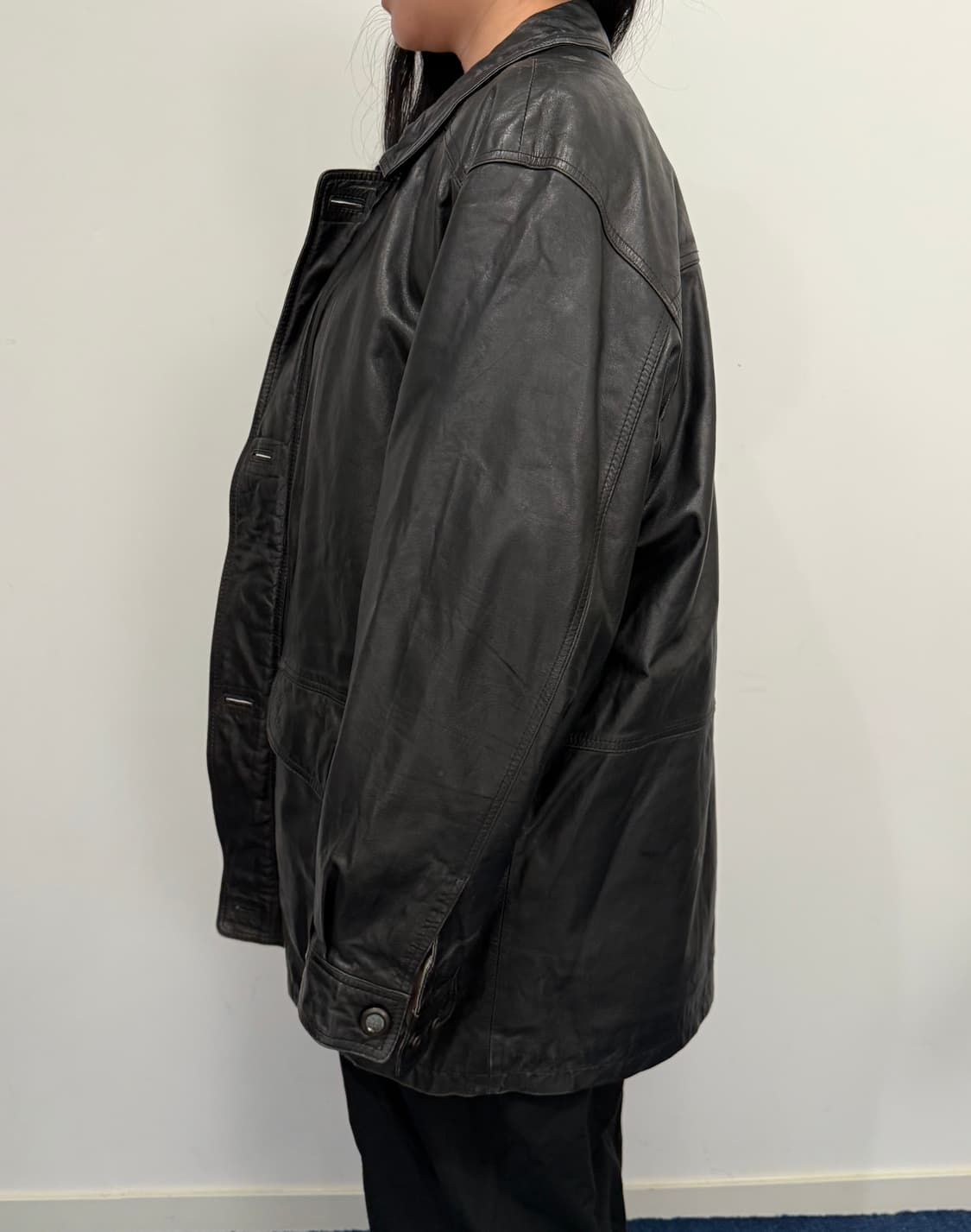 생로랑 블랙 가죽 자켓 95 상품이미지2