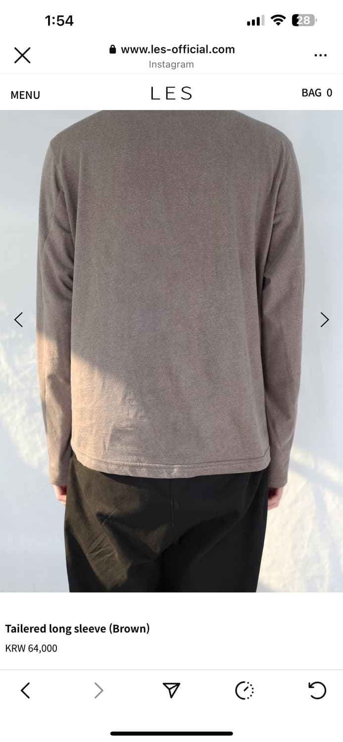 Les 레스 long sleeve (brown) 2 상품이미지5