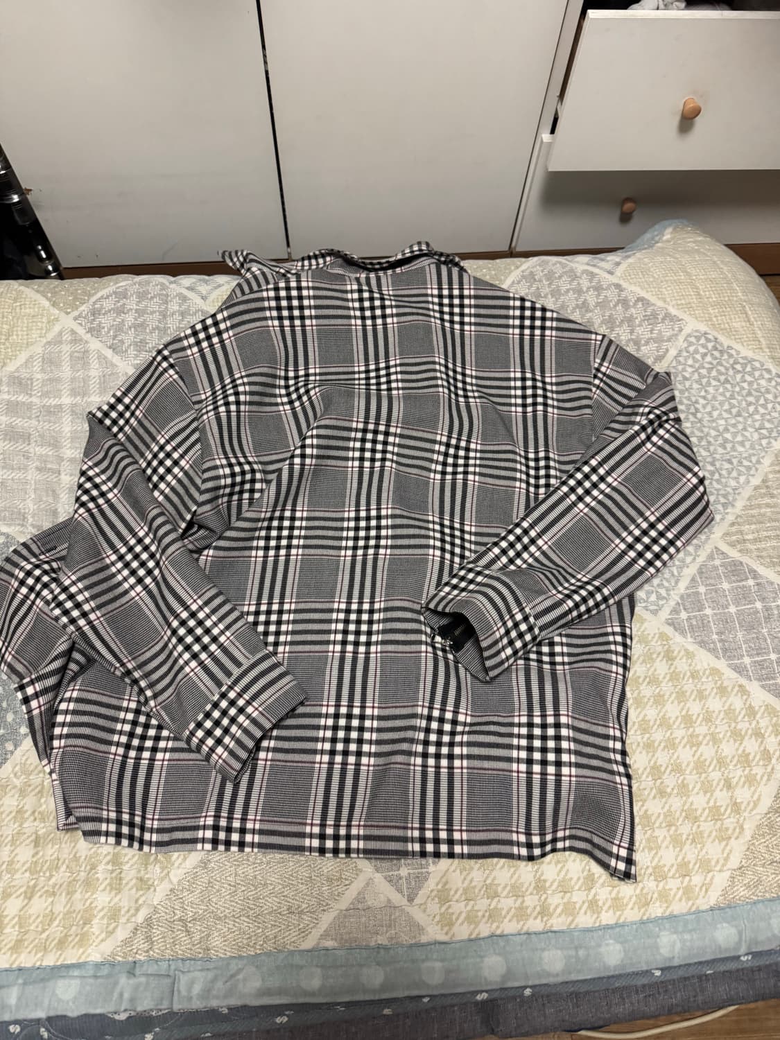 <거의 새것> [L] acha 오버핏 체크 셔츠 상품이미지9
