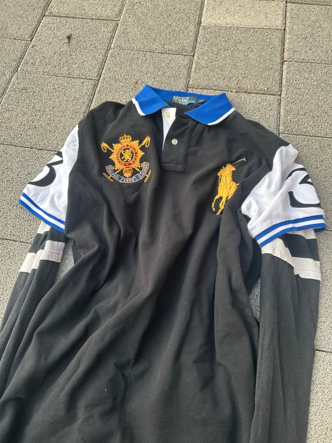 *rare* 2000s 폴로 치프키프 빅포니 카라 반팔티 상품이미지2