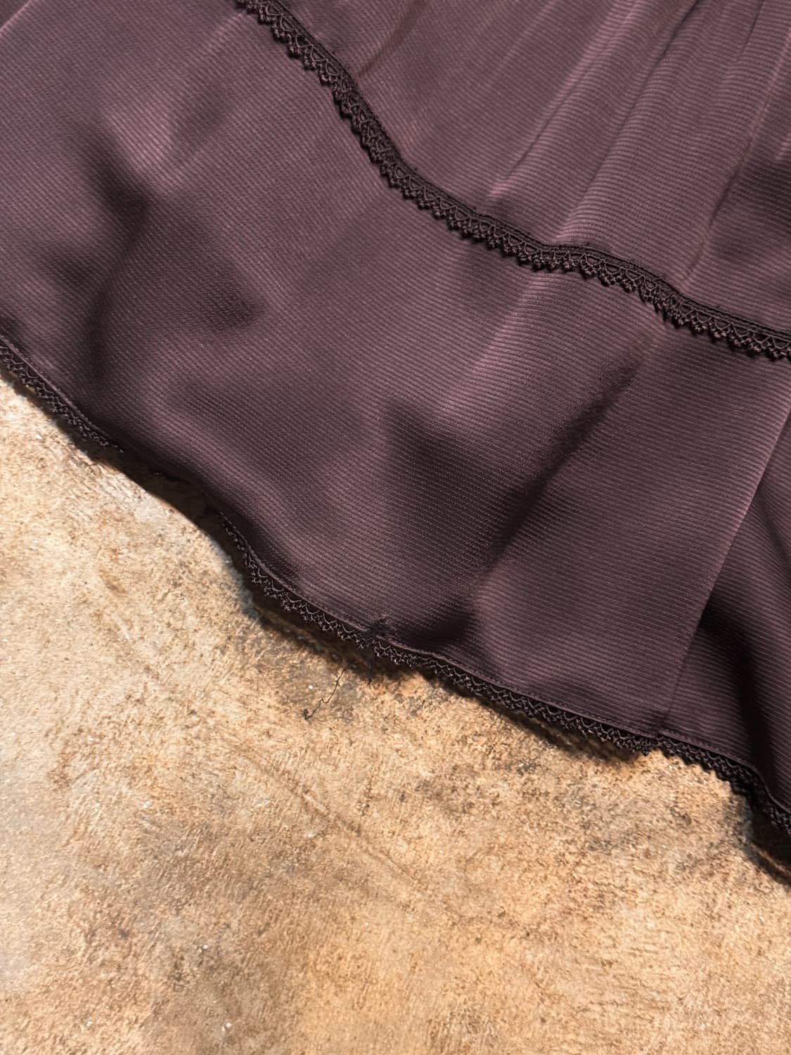 25-26inch ) Courreges Pleated Lace Skirt 상품이미지8