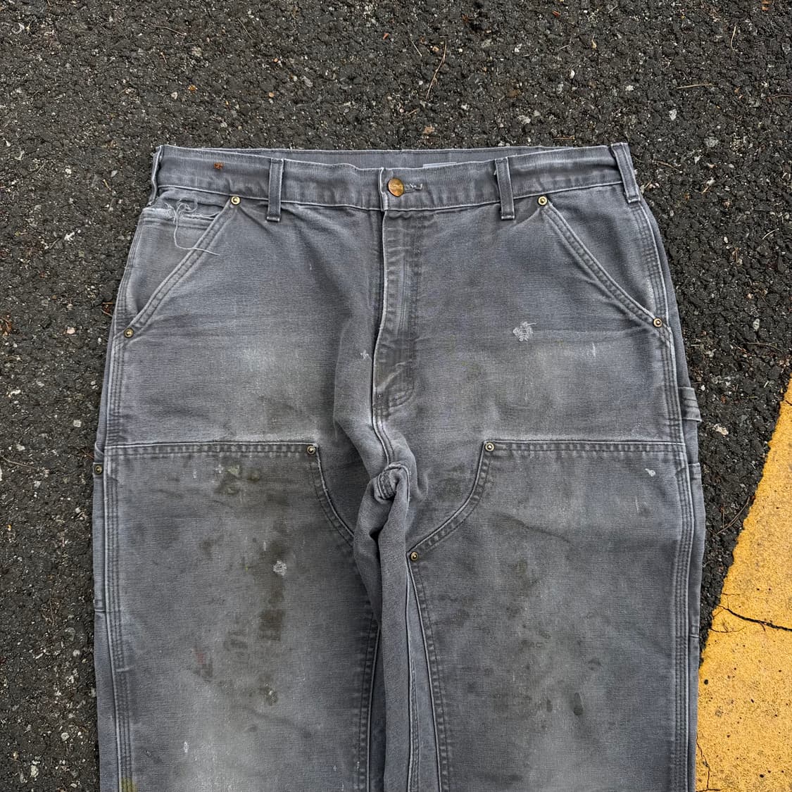 OG 칼하트 B01 GVL 더블니 카펜터 팬츠 상품이미지2